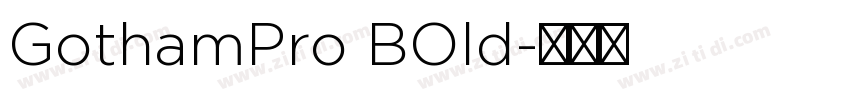 GothamPro BOld字体转换